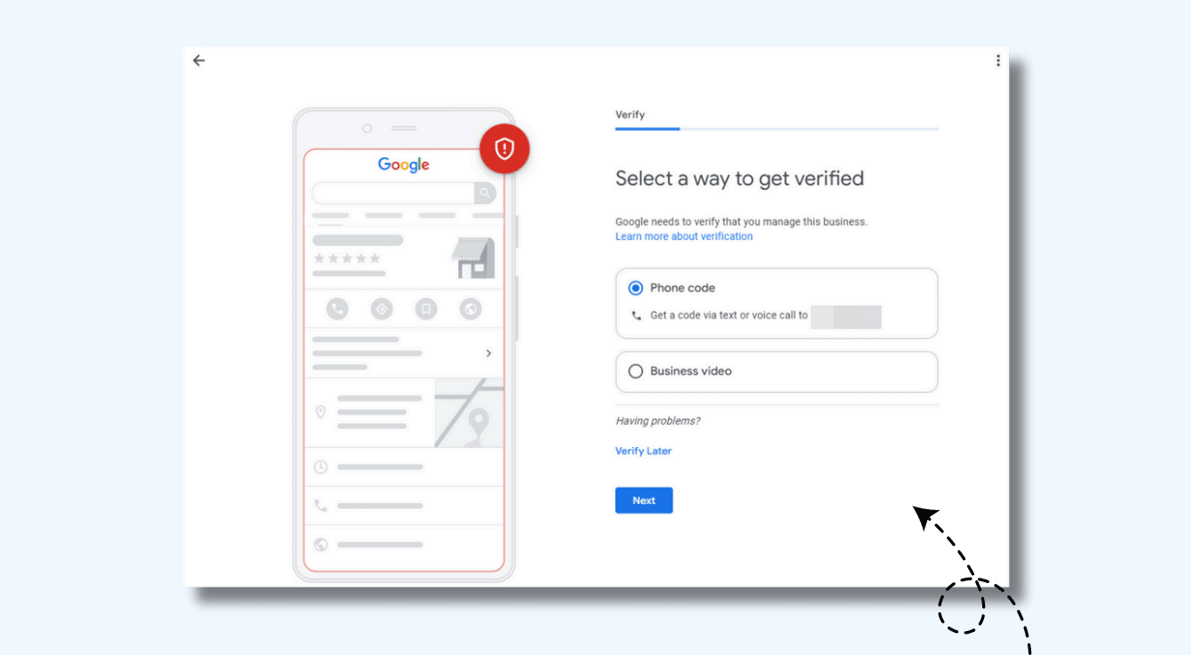 7. Verify Your Business with Google