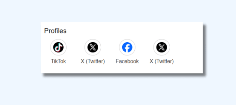 12. Add Social Media Profiles