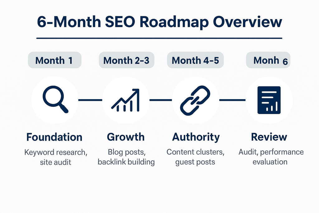 6-Month SEO Roadmap Overview