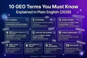 GEO Terminology Explained: 10 AI Search Terms Every Blogger Must Know