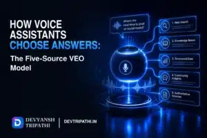 How Voice Assistants Choose Answers: The Five-Source VEO Model