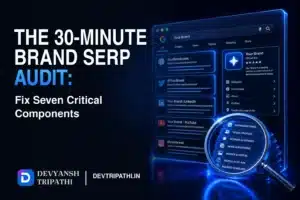 The 30-Minute Brand SERP Audit: Fix Seven Critical Components
