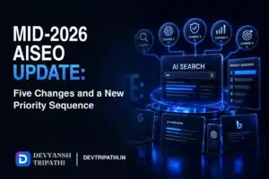 Mid-2026 AISEO Update: Five Changes and a New Priority Sequence
