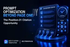 Prompt Optimization Beyond Page One: The Position-21 Citation Opportunity